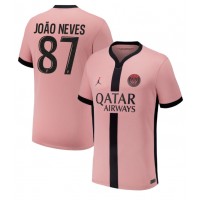 Muški Nogometni Dres Paris Saint-Germain Joao Neves #87 Rezervni 2024-25 Kratak Rukav